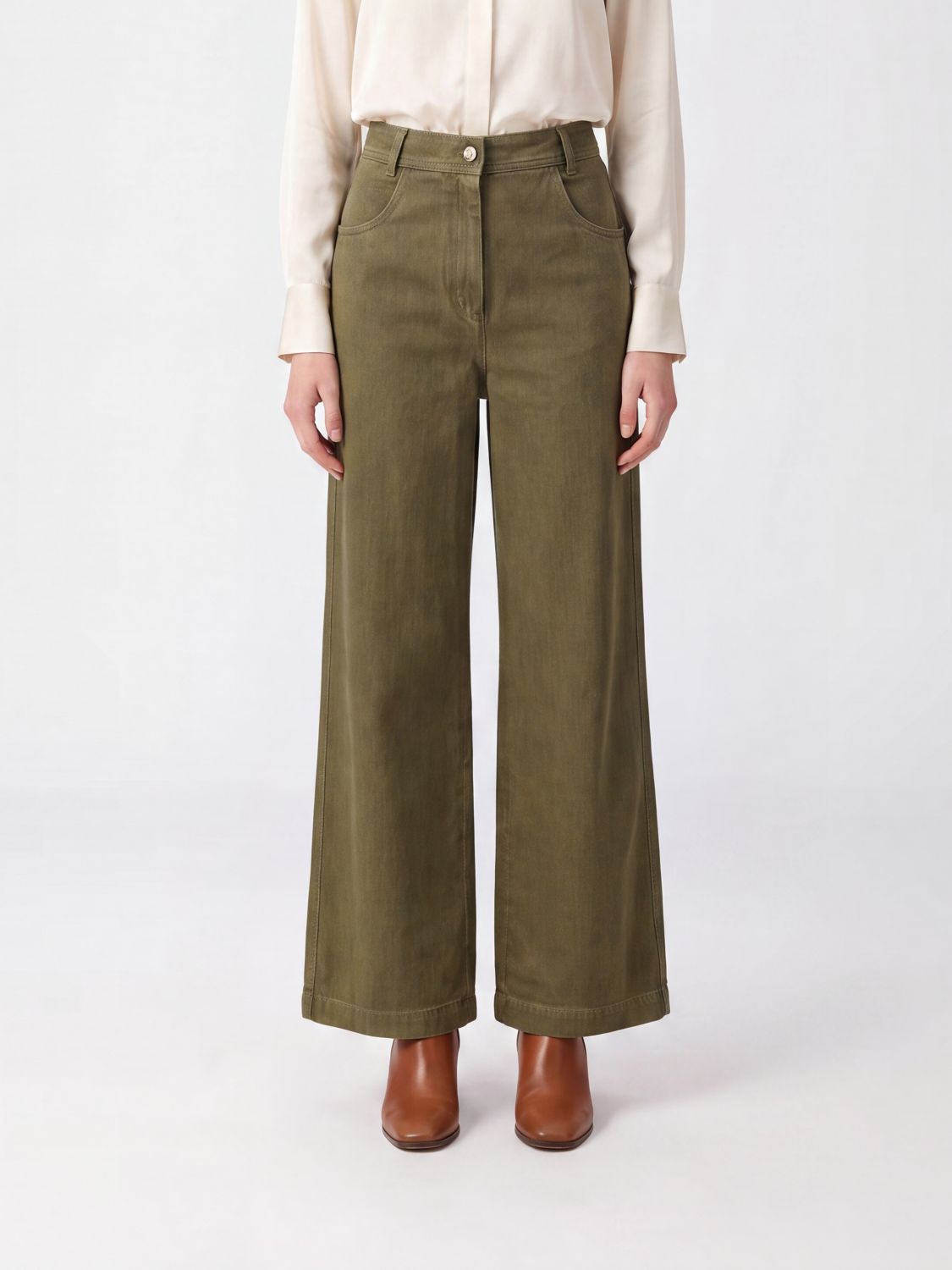 MAX MARA Jeans Woman color Green