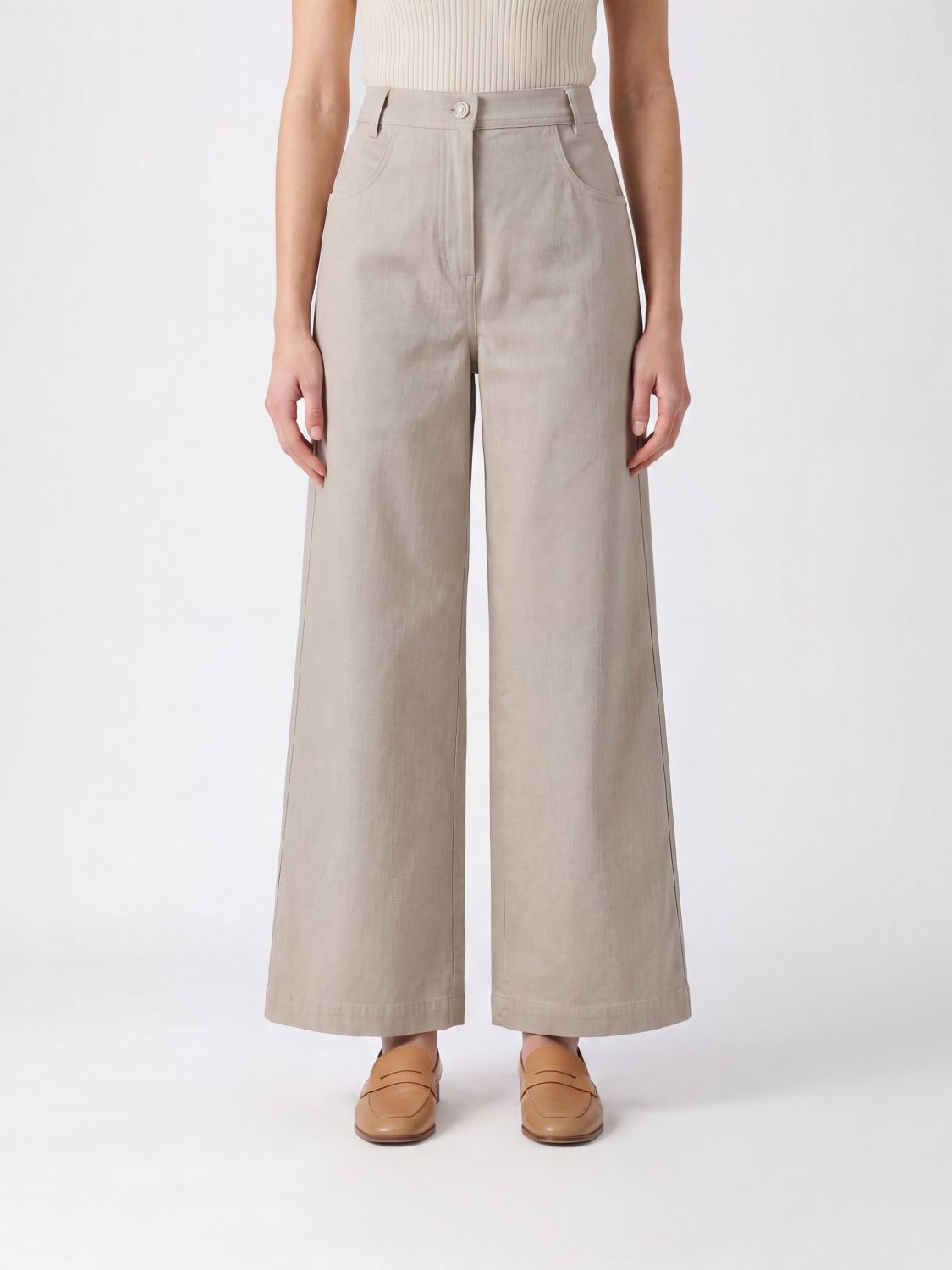 MAX MARA Jeans Woman color Beige