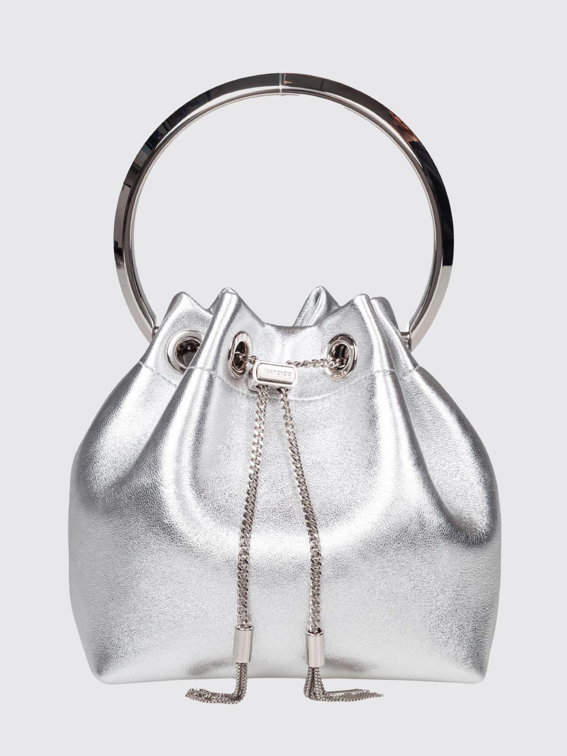 JIMMY CHOO Borsa Bon Bon in pelle laminata