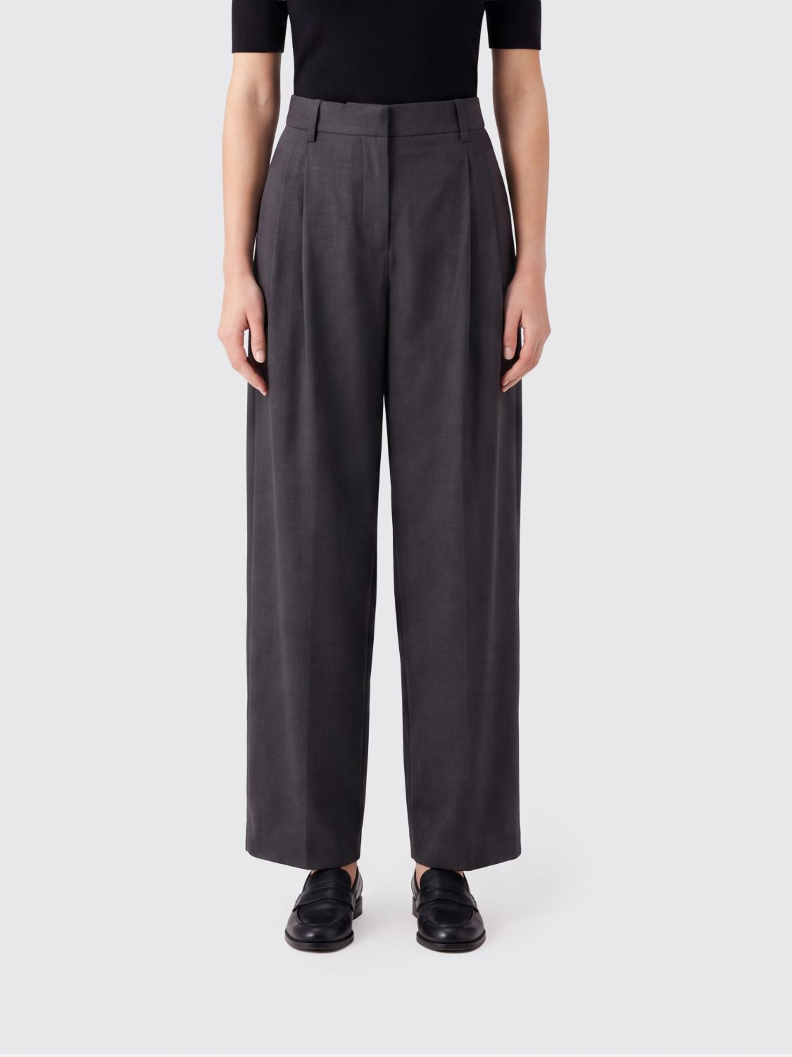 'S MAX MARA Pants Woman color Charcoal