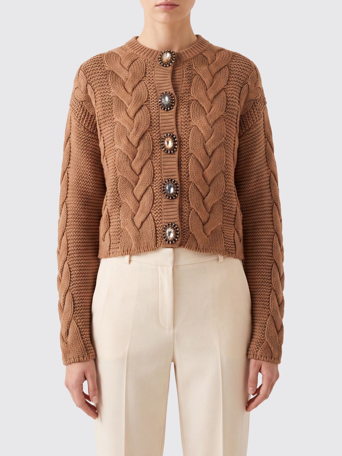 LA DOUBLEJ Sweater Woman color Brown