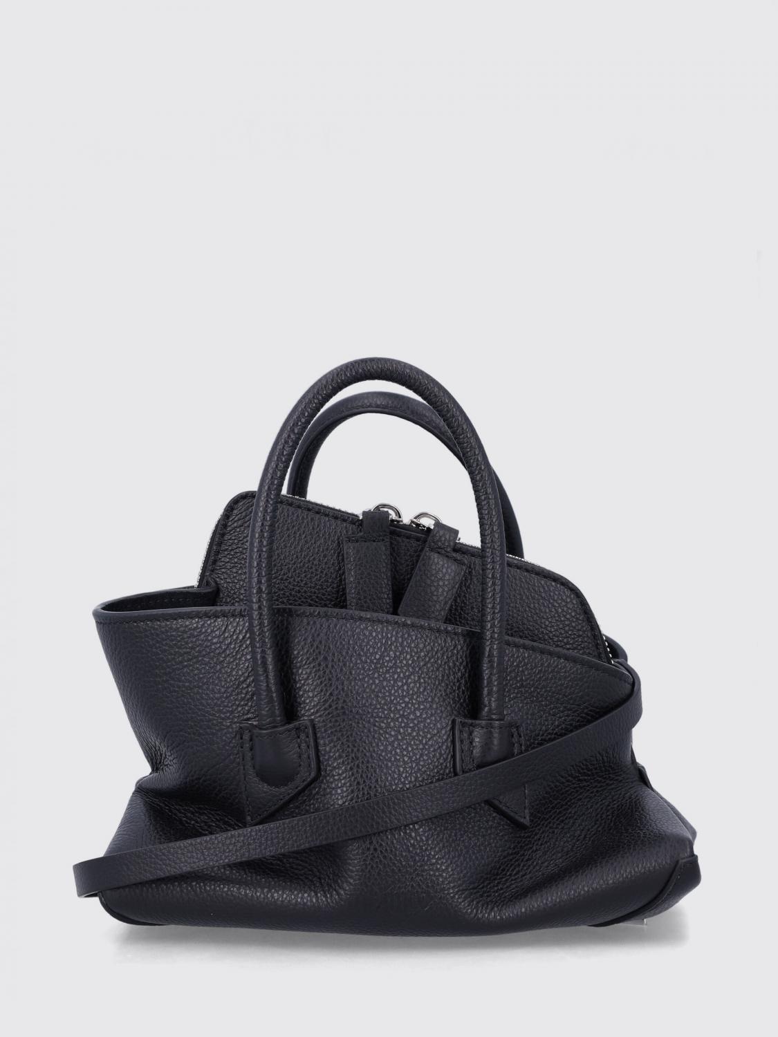 THE ATTICO Mini borsa a mano La Passeggiata in pelle martellata