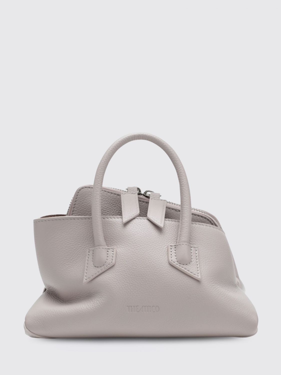 THE ATTICO La Passeggiata Mini-Handtasche aus gehämmertem Leder