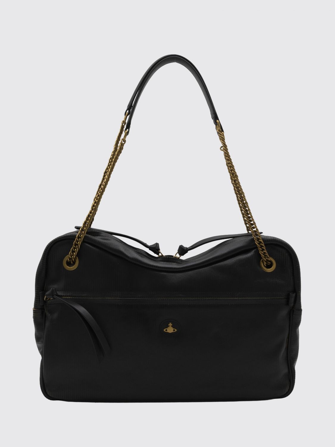 VIVIENNE WESTWOOD Dolce Leather Shoulder Bag with Orb Logo