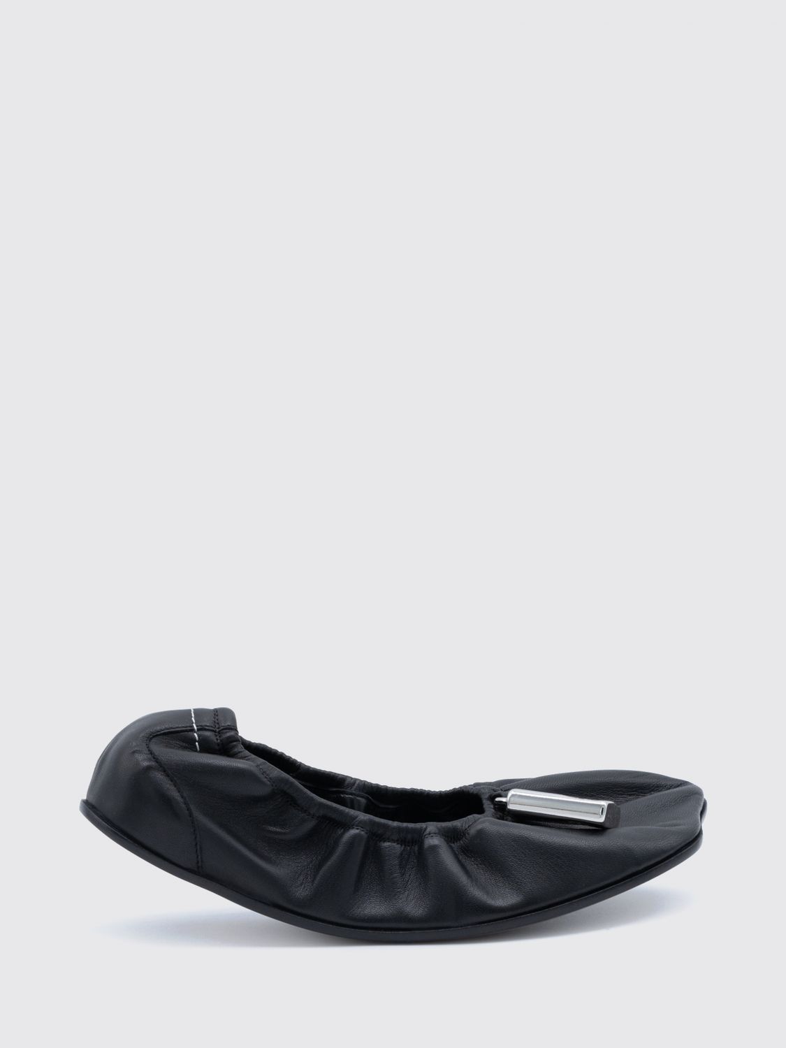 MM6 MAISON MARGIELA Anatomic Tabi Ballerinas aus Leder mit asymmetrischer Spitze