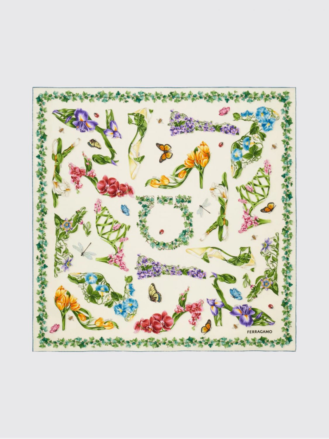 FERRAGAMO Scarf Woman color Ivory