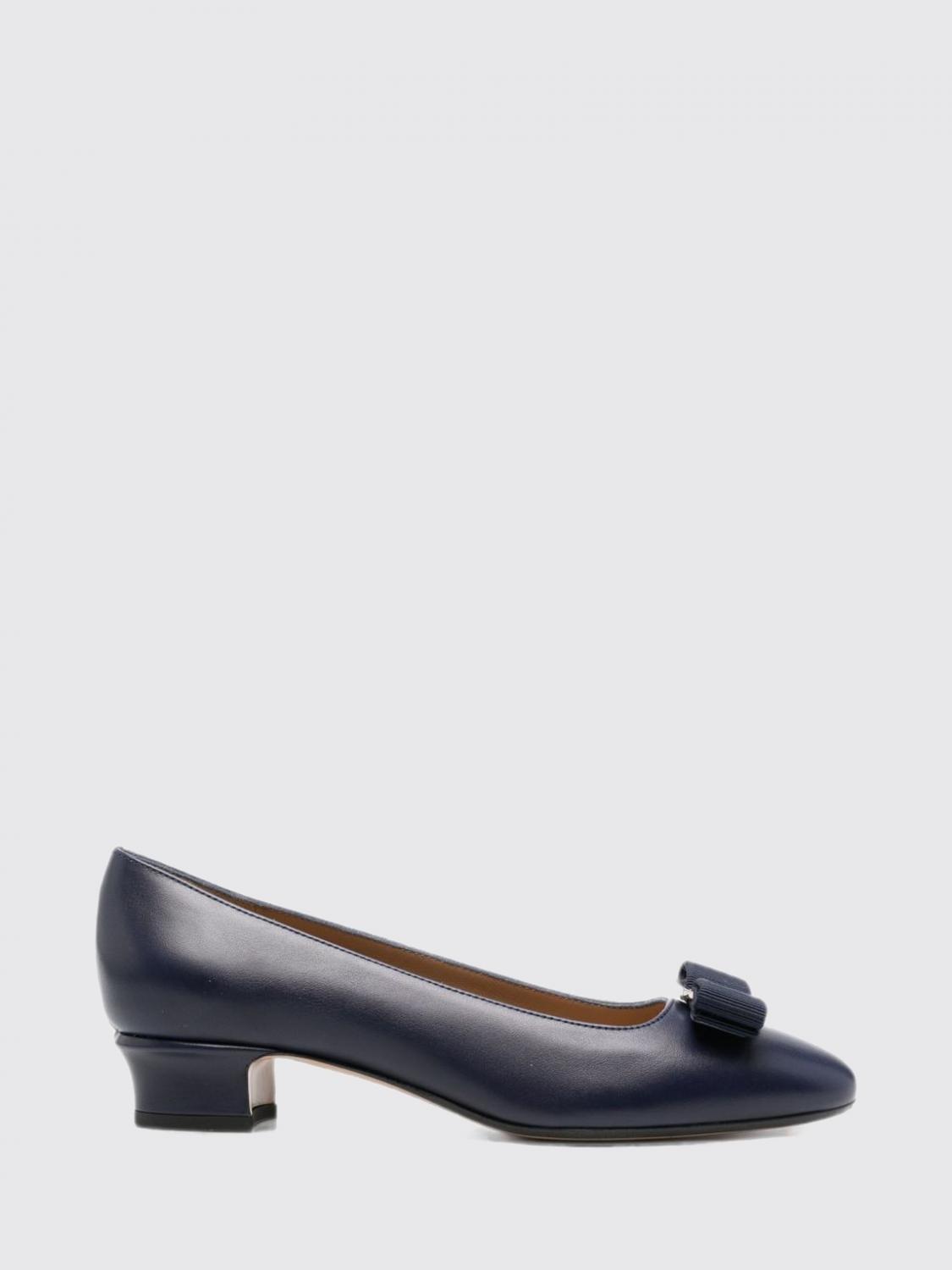 FERRAGAMO Heeled Sandal Woman color Navy