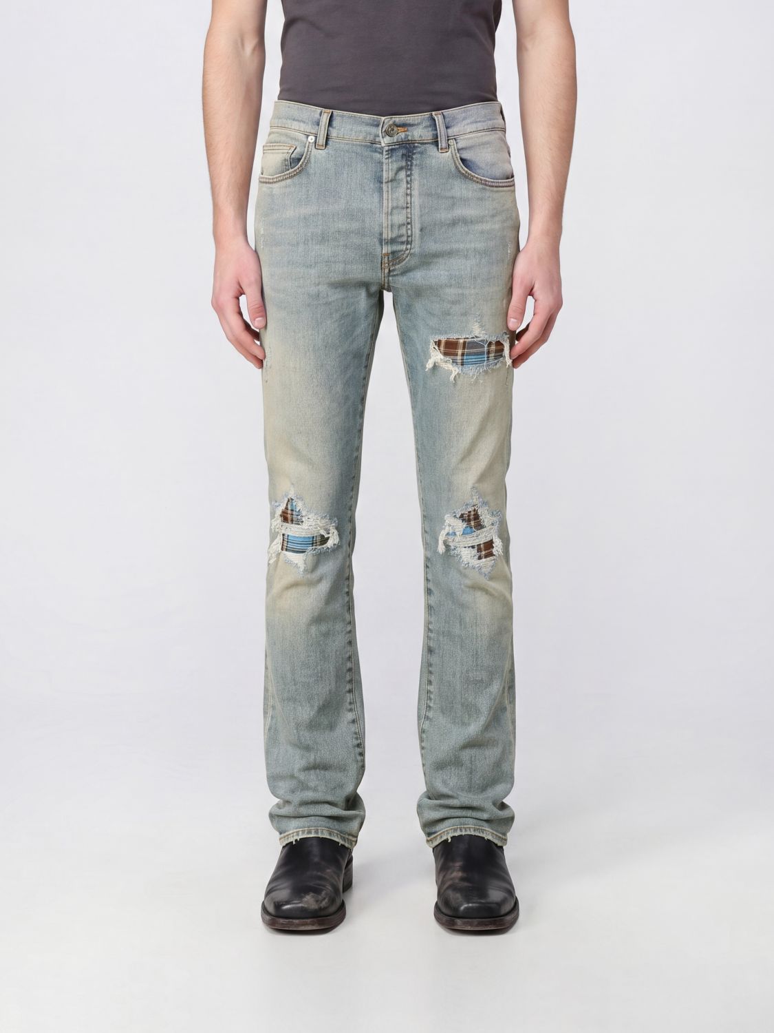 AMIRI Jeans Men color Blue