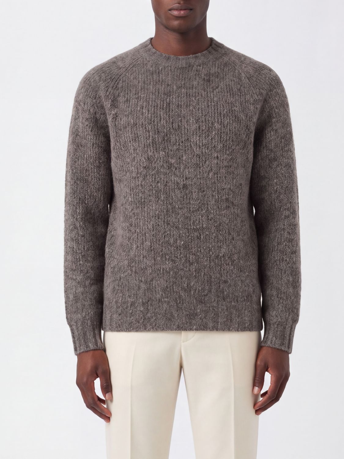 BRUNELLO CUCINELLI Cashmere and Silk Blend Crewneck Sweater
