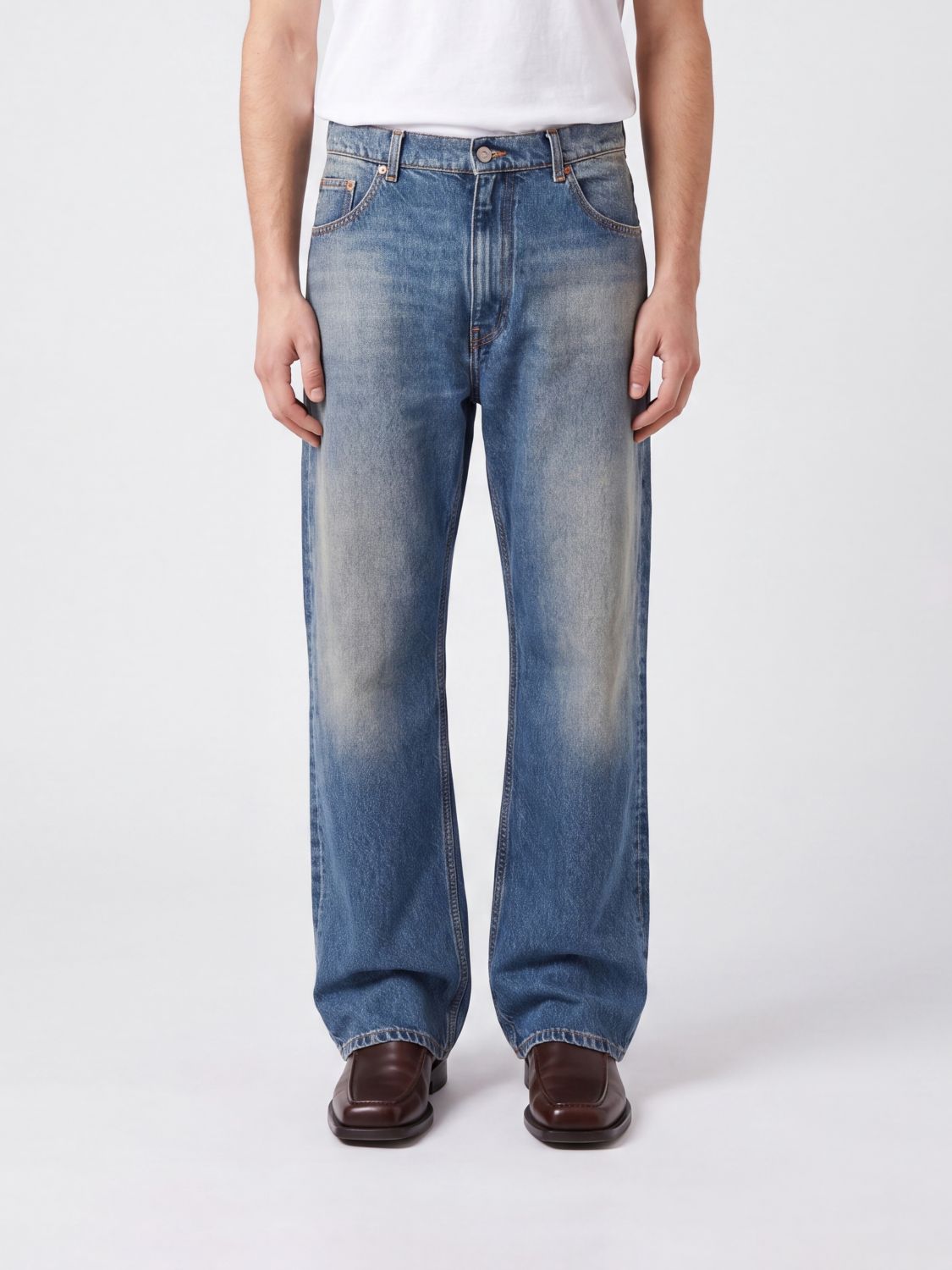 MM6 MAISON MARGIELA Jeans Men color Blue
