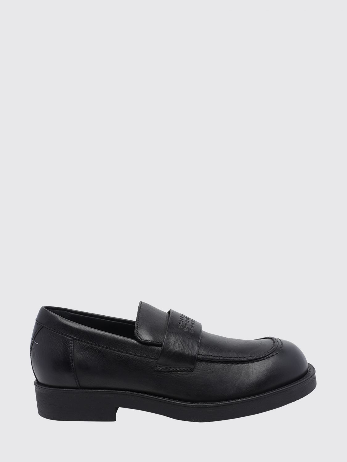 MM6 MAISON MARGIELA Penny-Loafer aus Glattleder mit numerischem Logo
