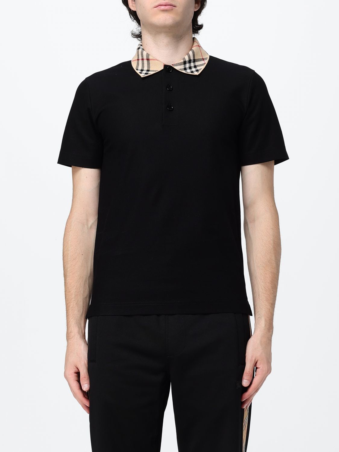 BURBERRY Polo Shirt Men color Black　バーバリー ポロシャツ メンズ カラー ブラック BURBERRY