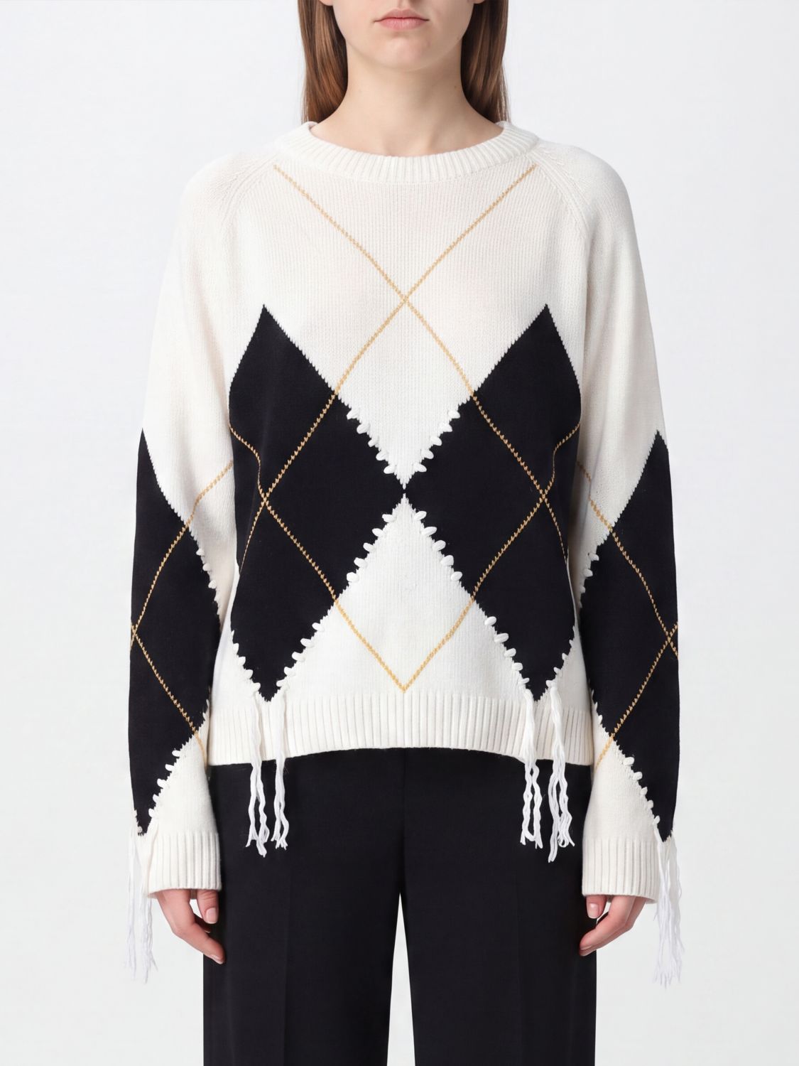 PINKO Sweater Woman color Yellow Cream