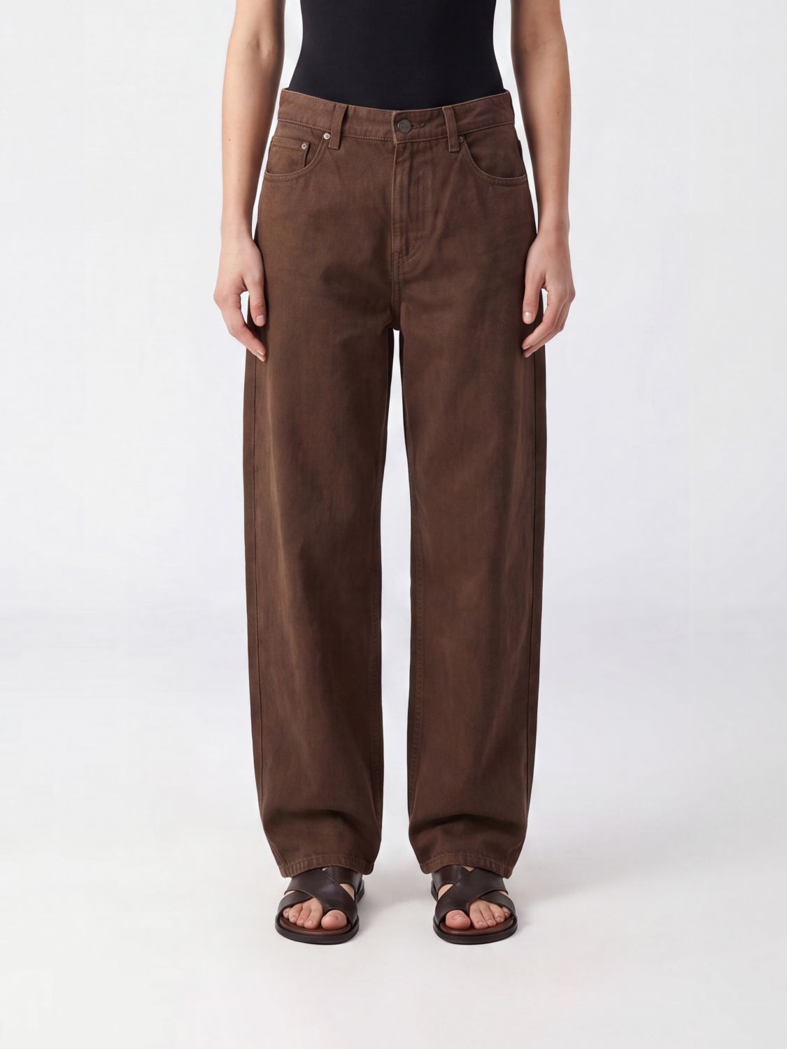 PINKO Jeans Woman color Brown