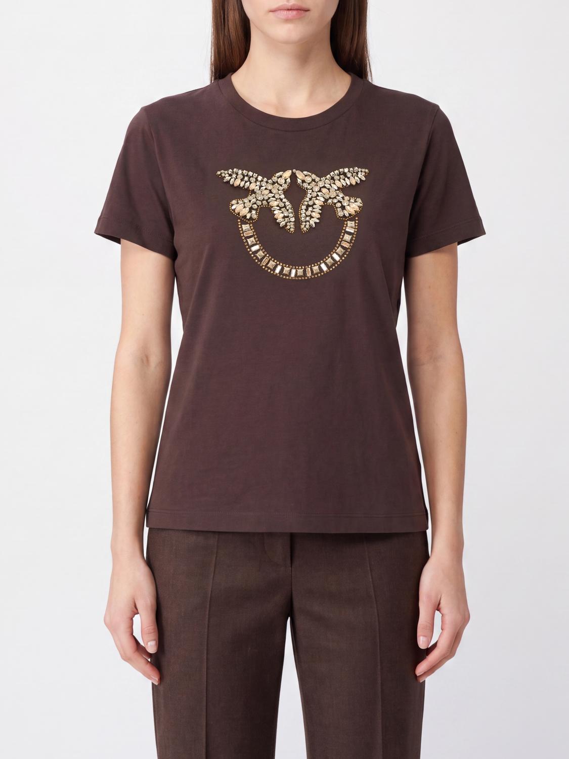 PINKO Polo Shirt Woman color Brown