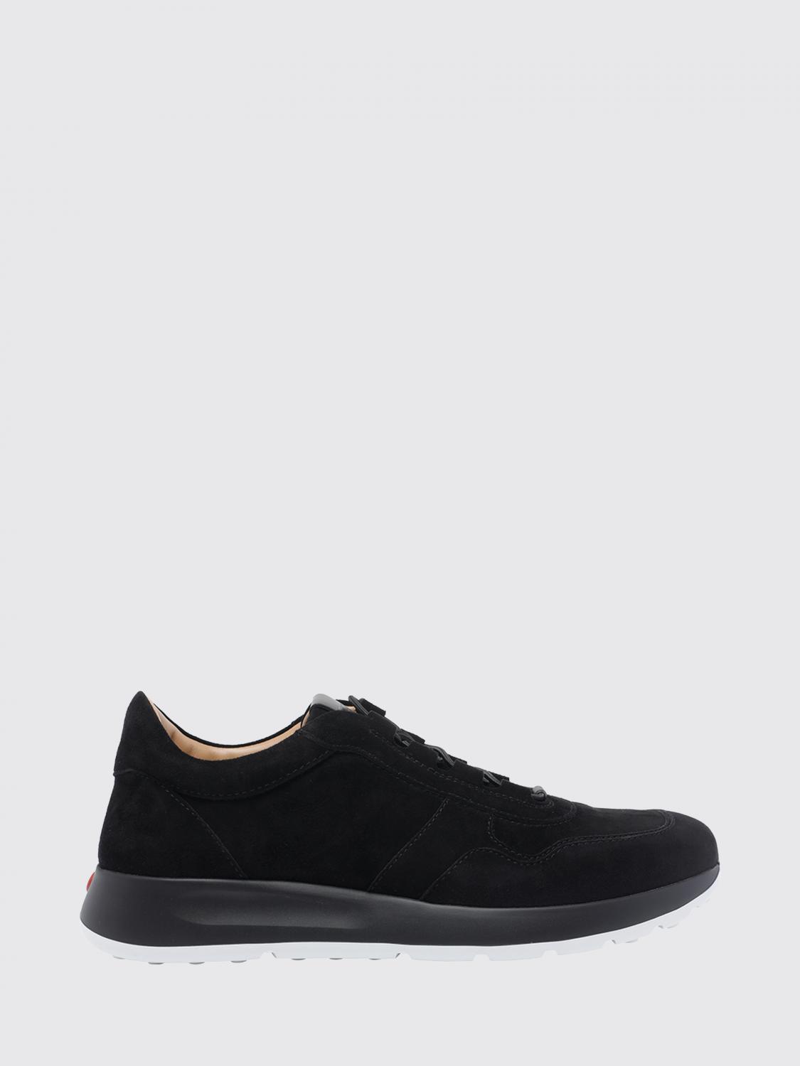 TOD'S Red Dot Slip-on-Sneakers aus Wildkalbsleder mit elastischen Schnürsenkeln