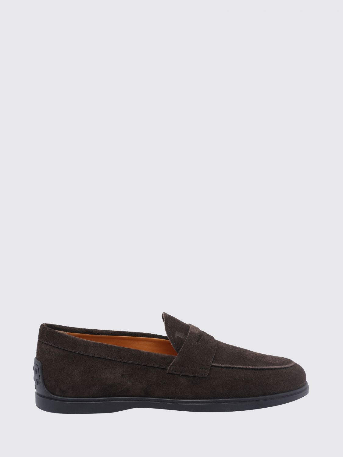 Tod's Suede Penny Loafers with T Timeless Logo
