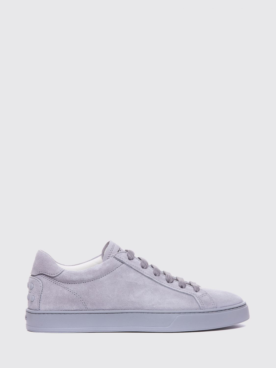 TOD'S Low-Top-Sneakers aus Wildkalbsleder mit Gommini an der Ferse