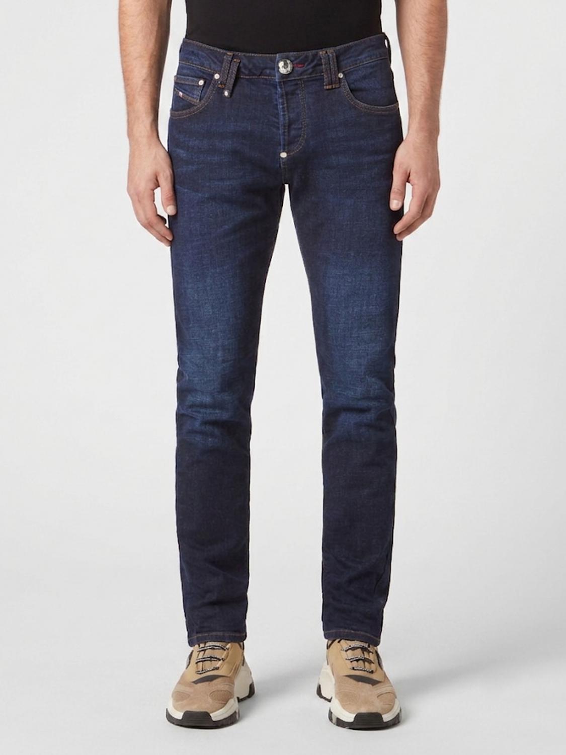 PHILIPP PLEIN Five-Pocket Skinny Fit Stretch Denim Jeans