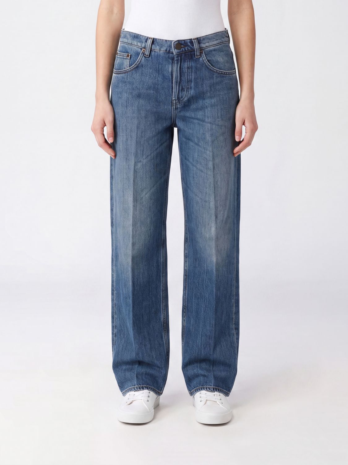 DONDUP Jeans Woman color Blue