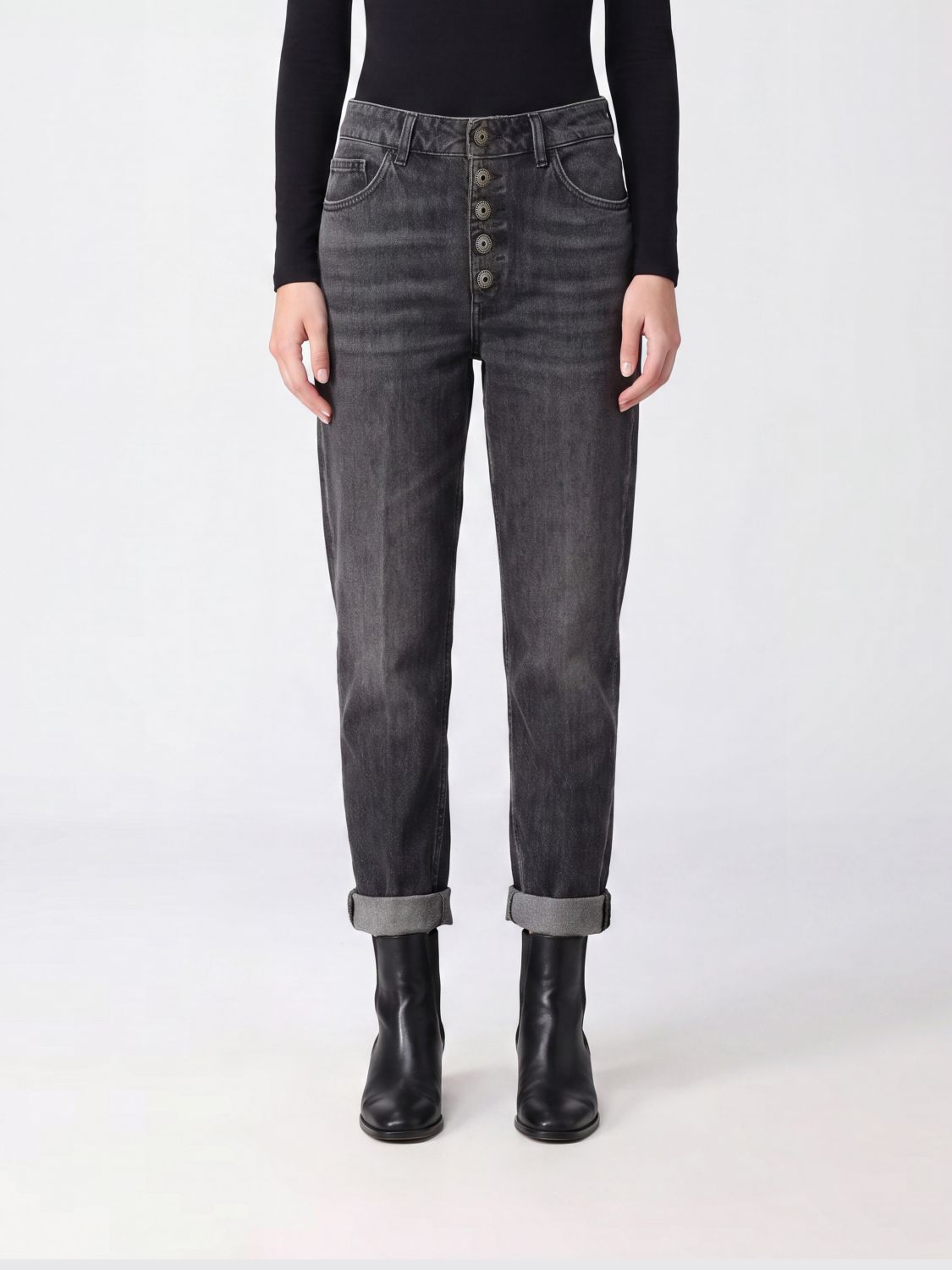 DONDUP Pants Woman color Black