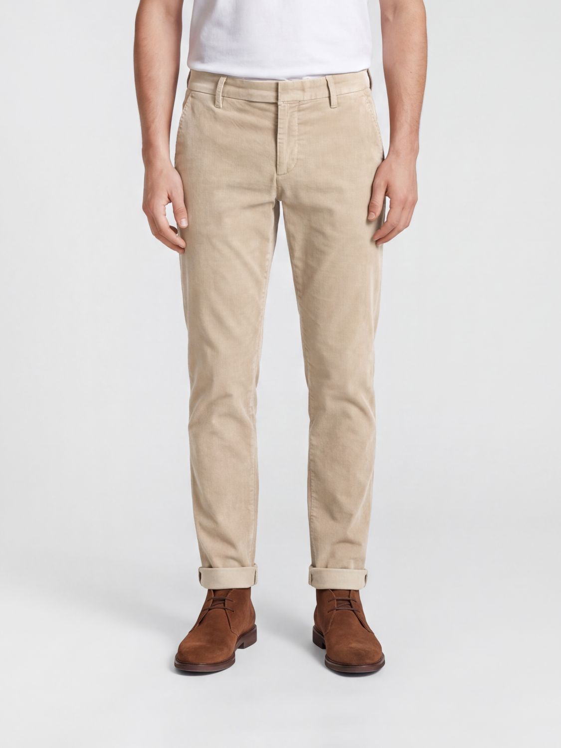 DONDUP Gaubert Slim Fit Corduroy Chino Trousers