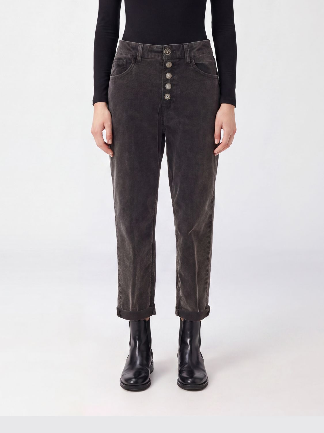DONDUP Pants Woman color Grey