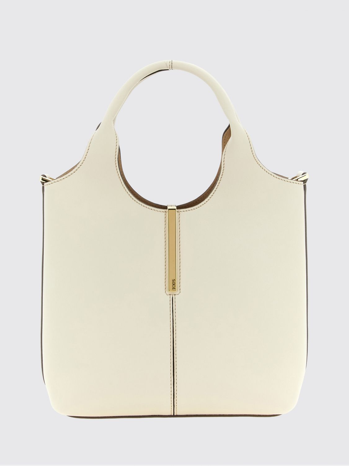 TOD'S Mini-Handtasche aus glattem Kalbsleder mit abnehmbarem Schultergurt