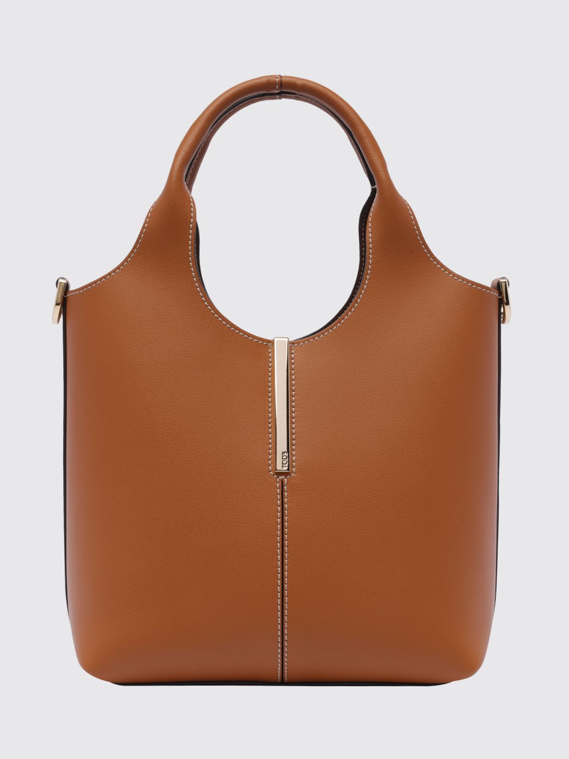 TOD'S Mini Handbag in Smooth Calf Leather with Removable Shoulder Strap