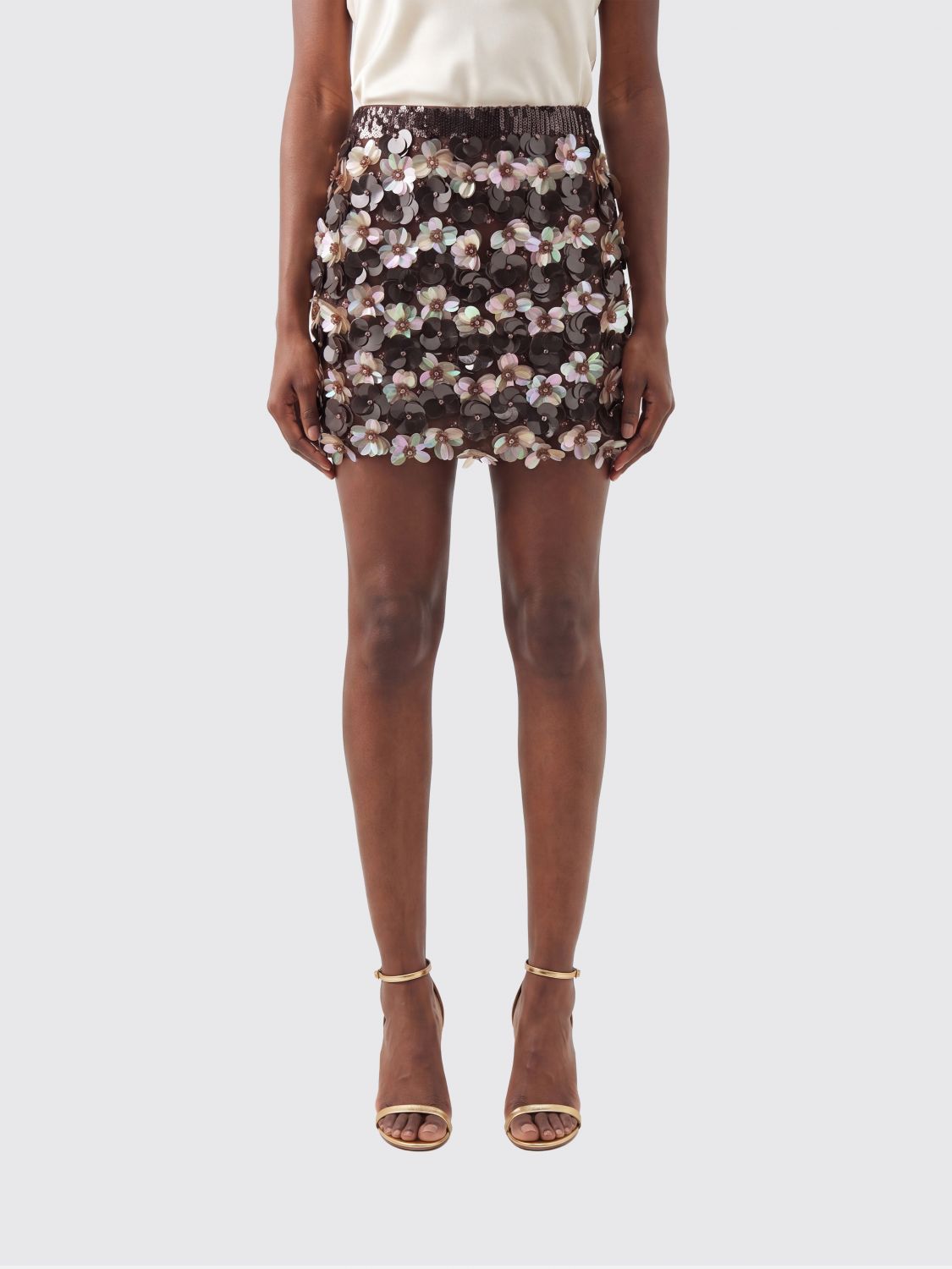 PAROSH Skirt Woman color Brown