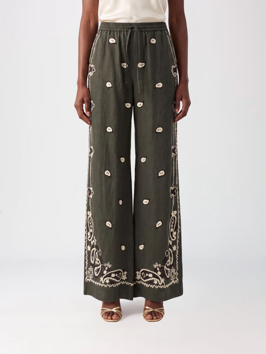 PAROSH Pants Woman color Green