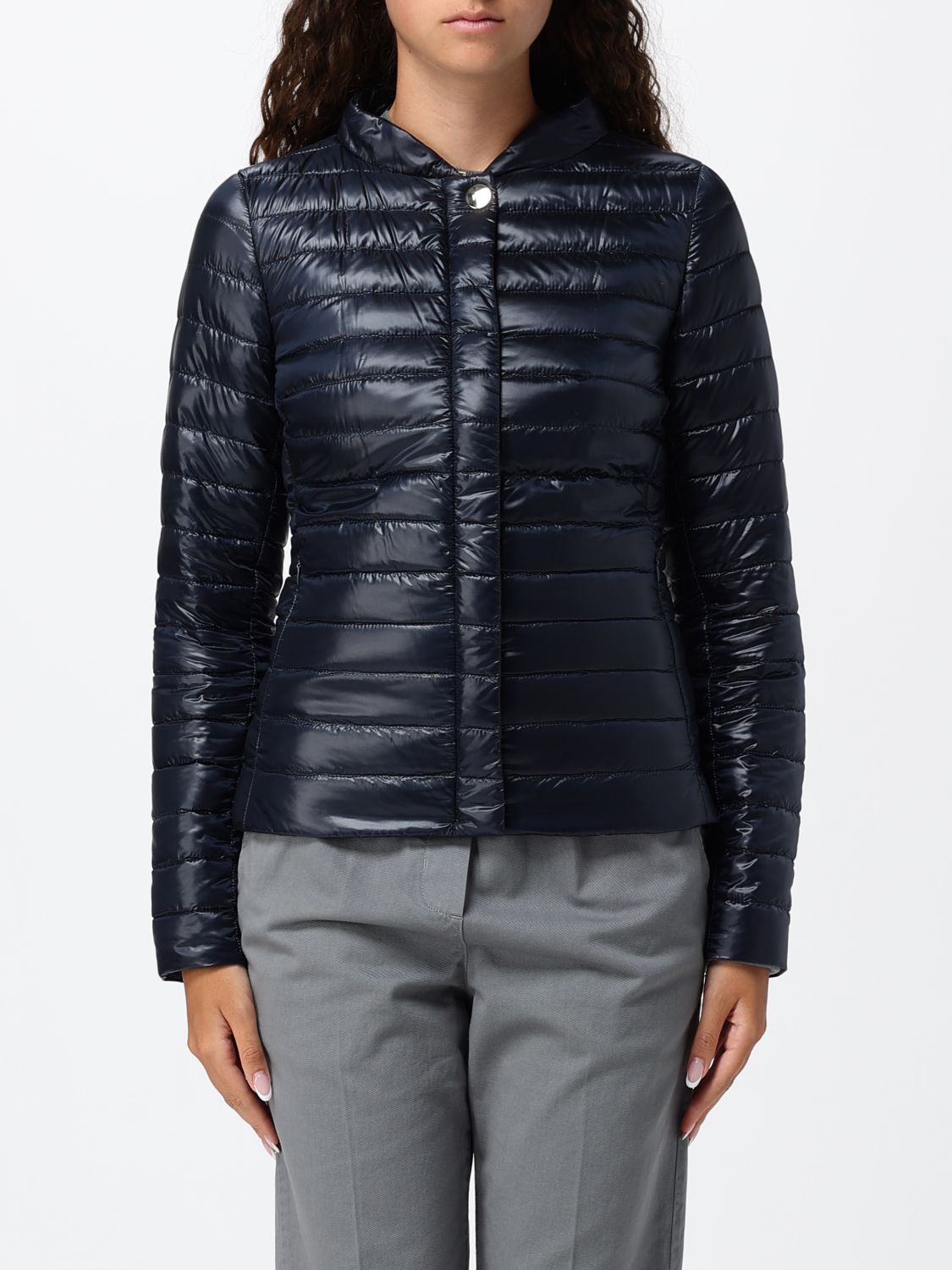 HERNO Piumino corto Elena slim fit in nylon ultraleggero idrorepellente