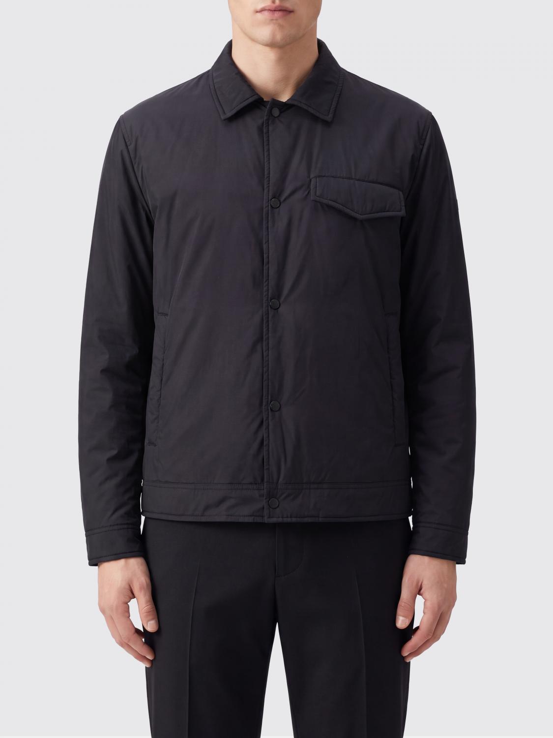 HERNO Padded Technical Fabric Shirt Jacket with Flap Pockets