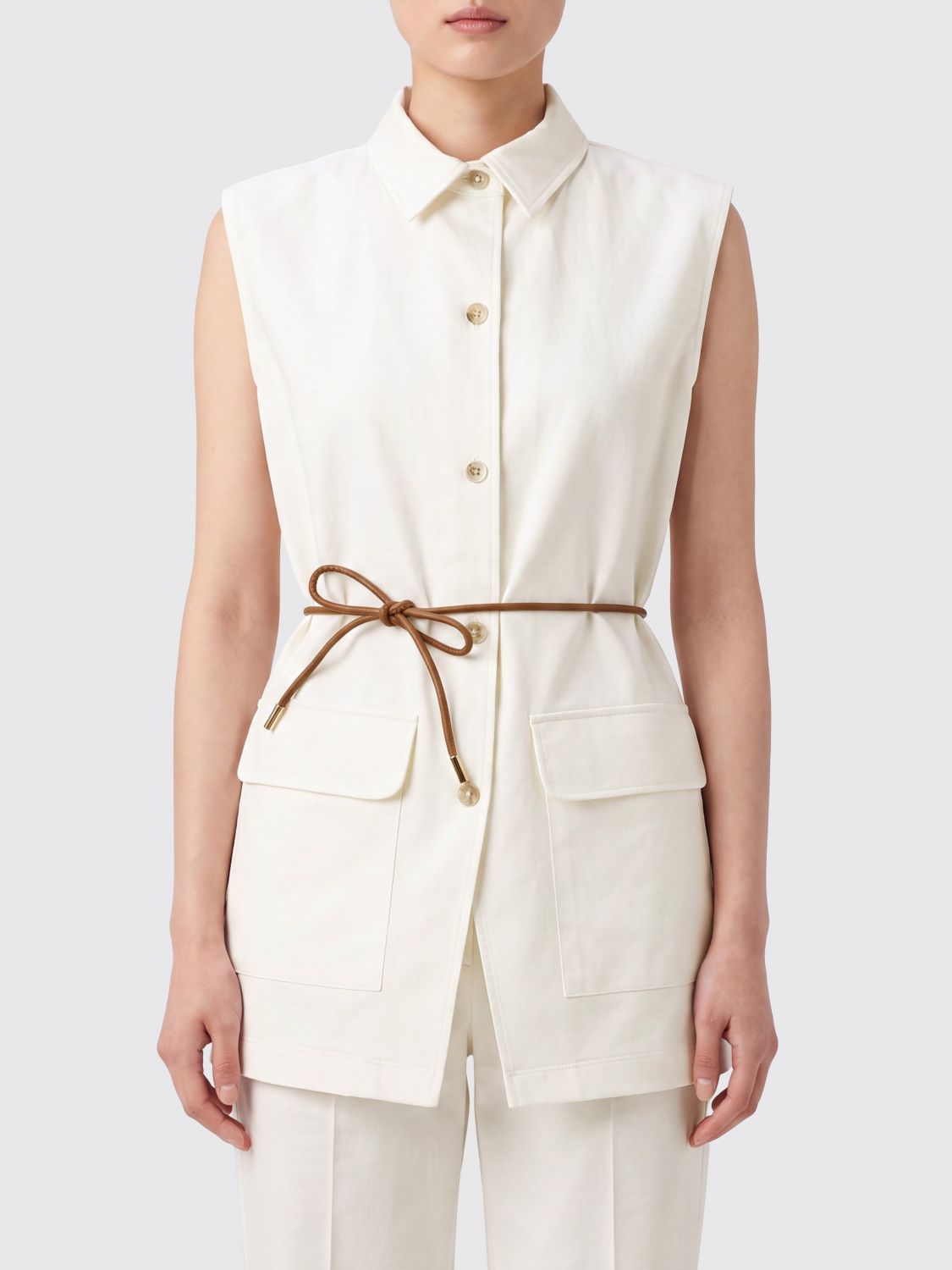 HERNO Top Woman color White