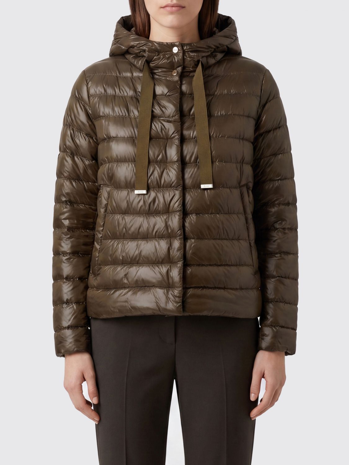 HERNO Coat Woman color Green