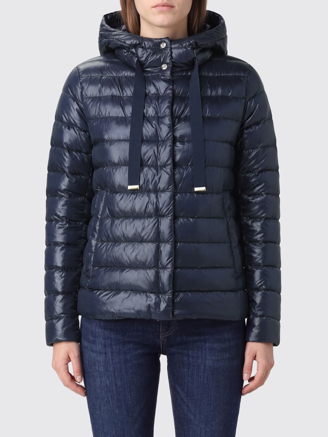 HERNO Quilted Ultra-Light Nylon Short Down Jacket with Hood　HERNO ヘルノ キルティング超軽量ナイロン フード付きショートダウンジャケット HERNO