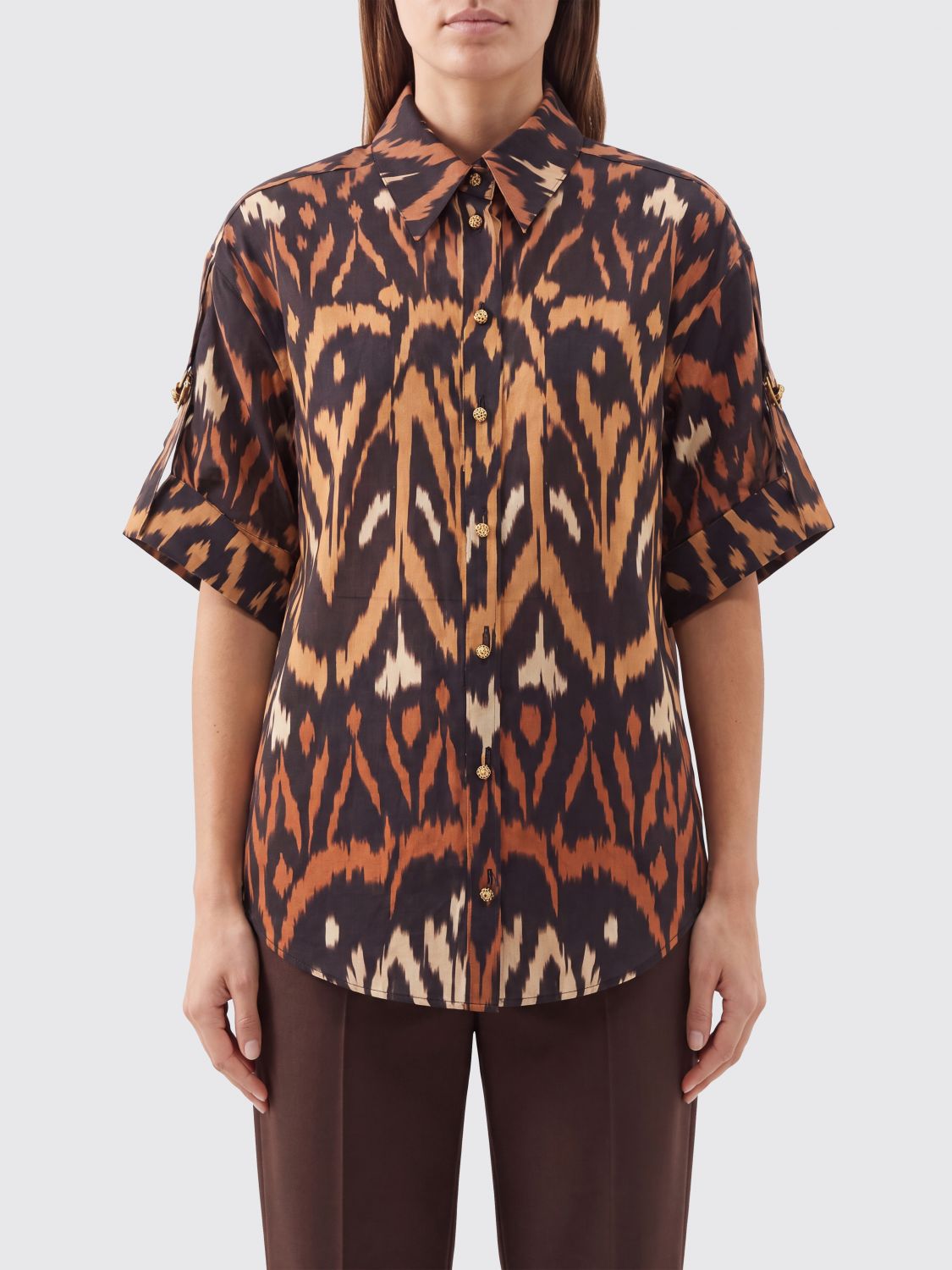 ZIMMERMANN Shirt Woman color Brown