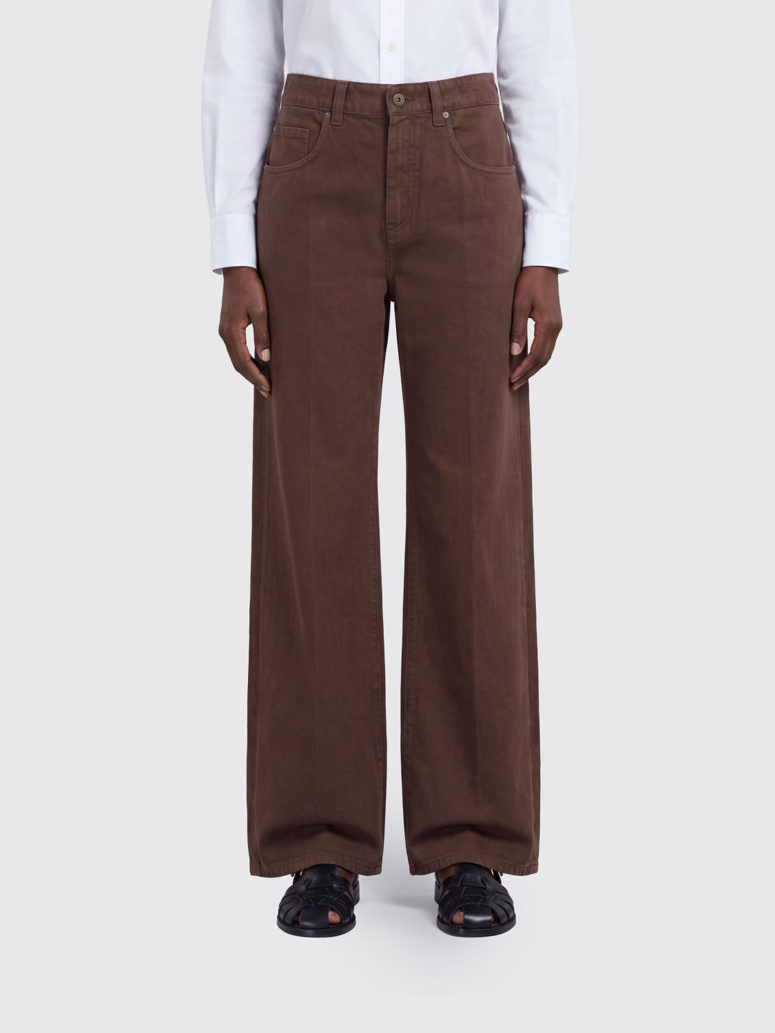 BRUNELLO CUCINELLI Pants Woman color Brown