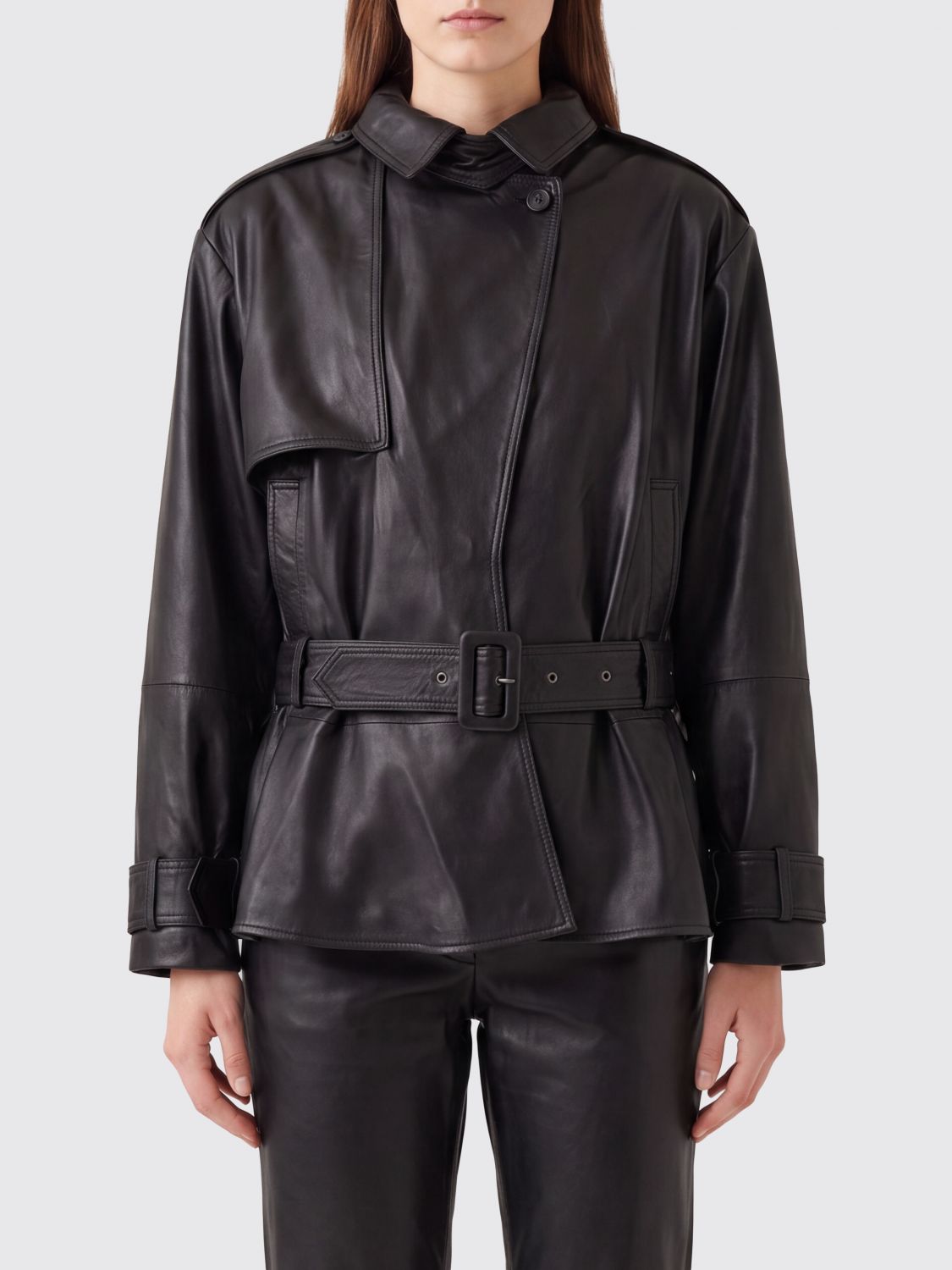 ROTATE Jacket Woman color Brown