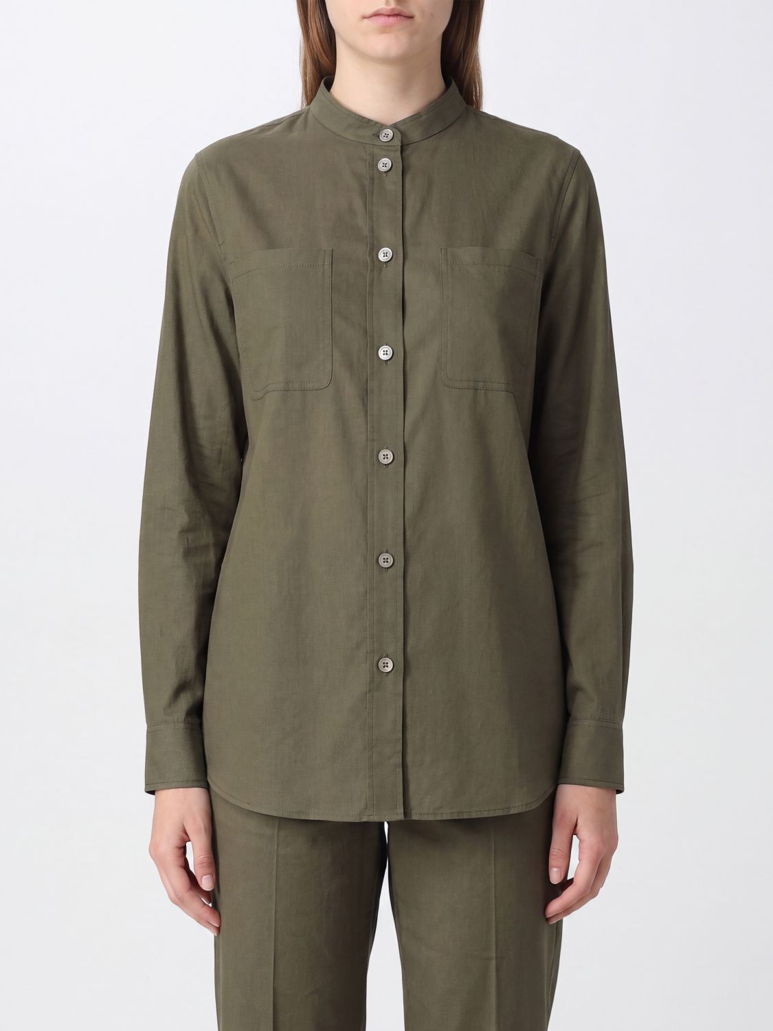 HERNO Shirt Woman color Military