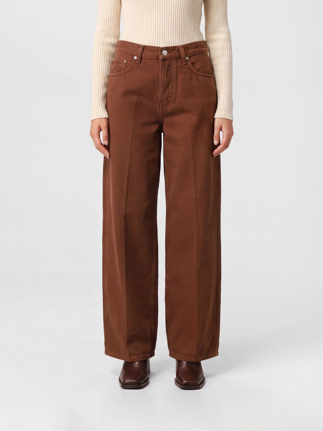 HAIKURE Jeans Donna colore Marrone