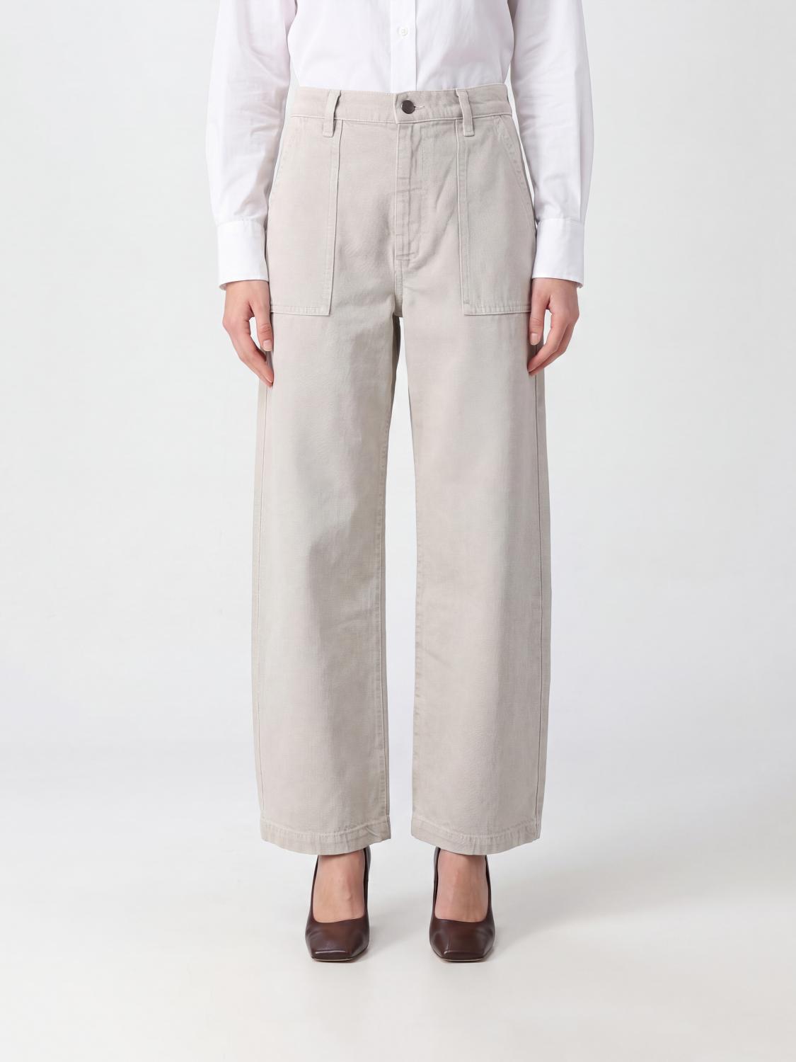 Frame Jeans Woman Color Grey In Neutral