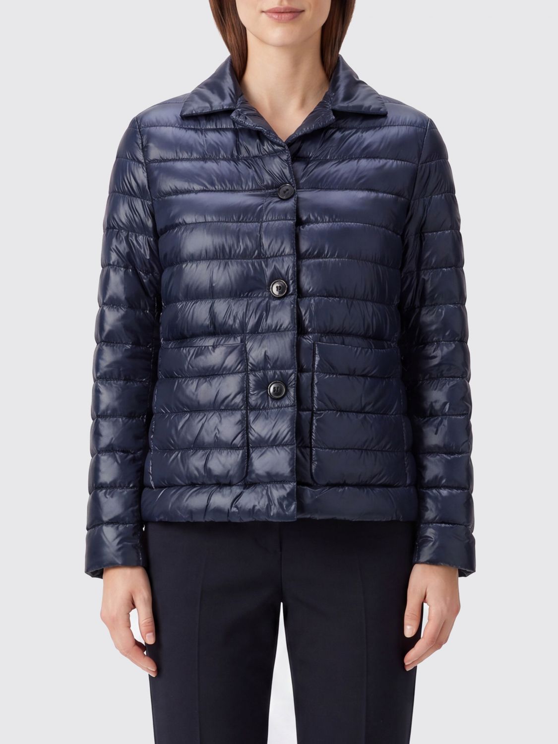 HERNO Jacket Woman color Blue