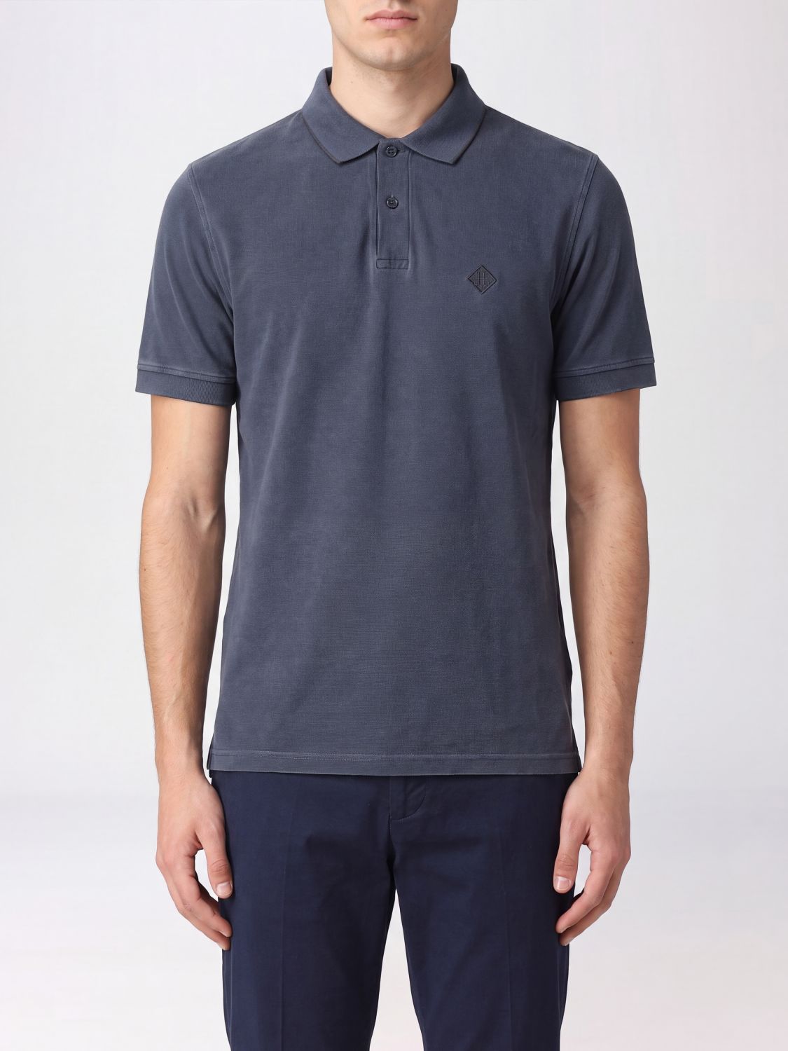HERNO Polo Shirt Men color Blue