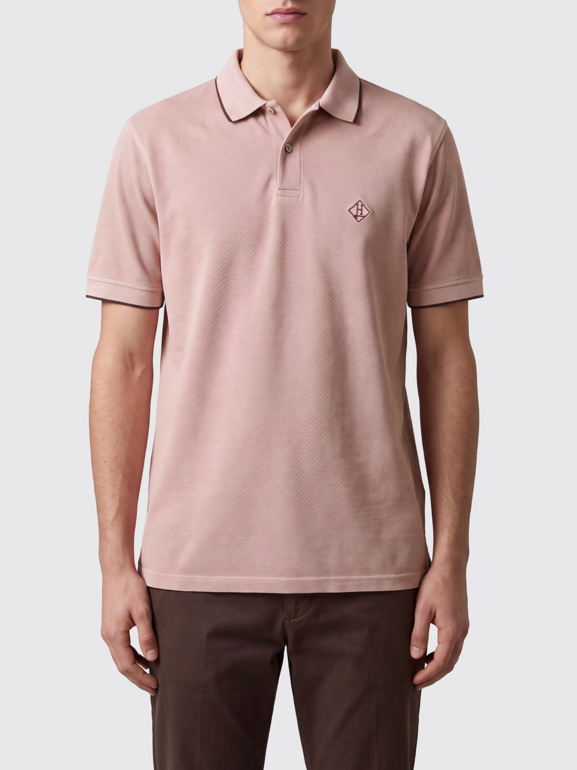 HERNO Polo Shirt Men color Pink