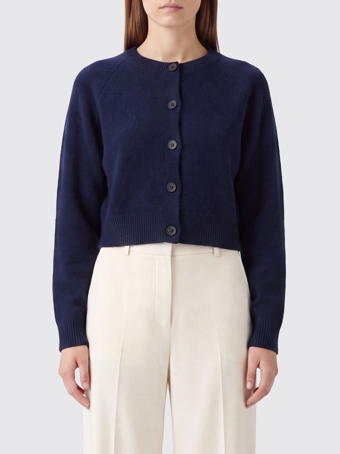 LOULOU DE SAISON Slim Fit Cardigan Heike aus reinem Kaschmir mit Knöpfen