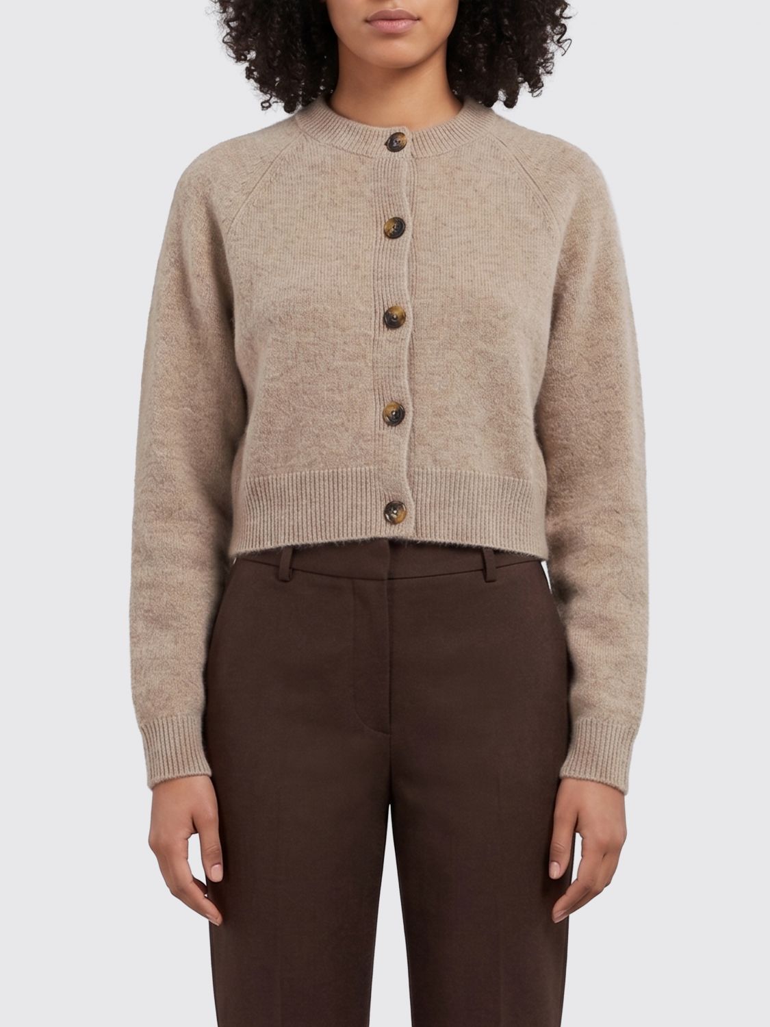LOULOU DE SAISON Slim Fit Cardigan Heike aus reinem Kaschmir mit Knöpfen