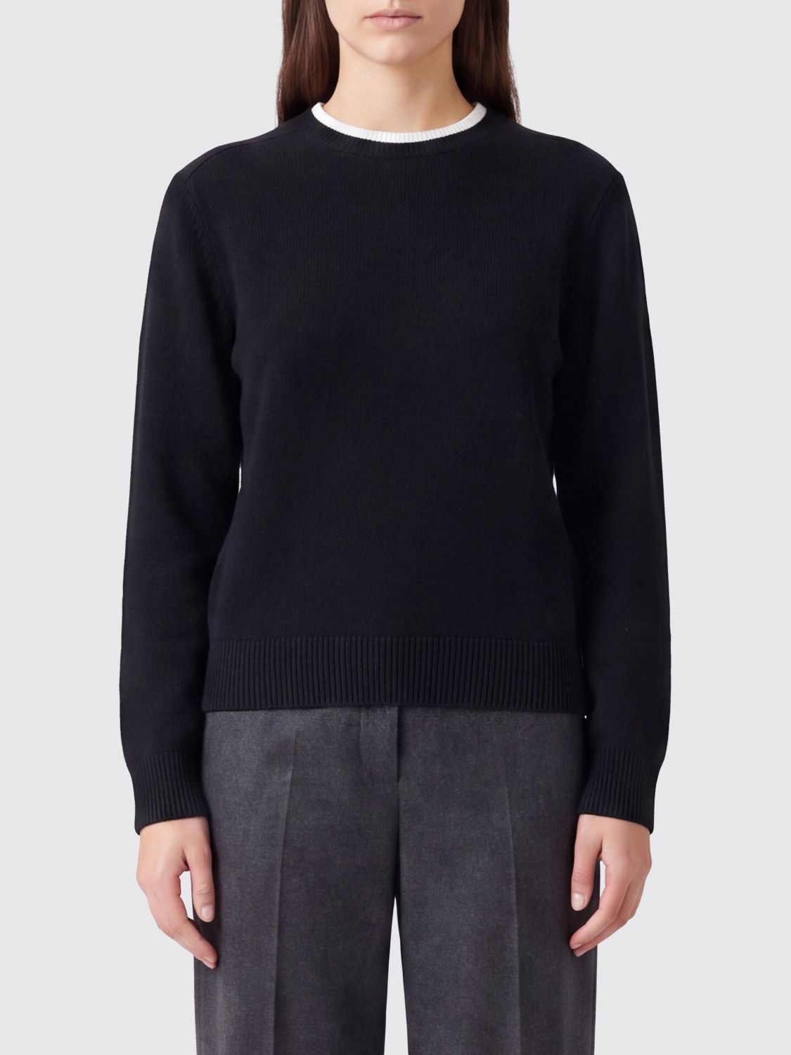 Loulou De Saison Otis Slim Fit Crewneck Jumper in Pure Cashmere