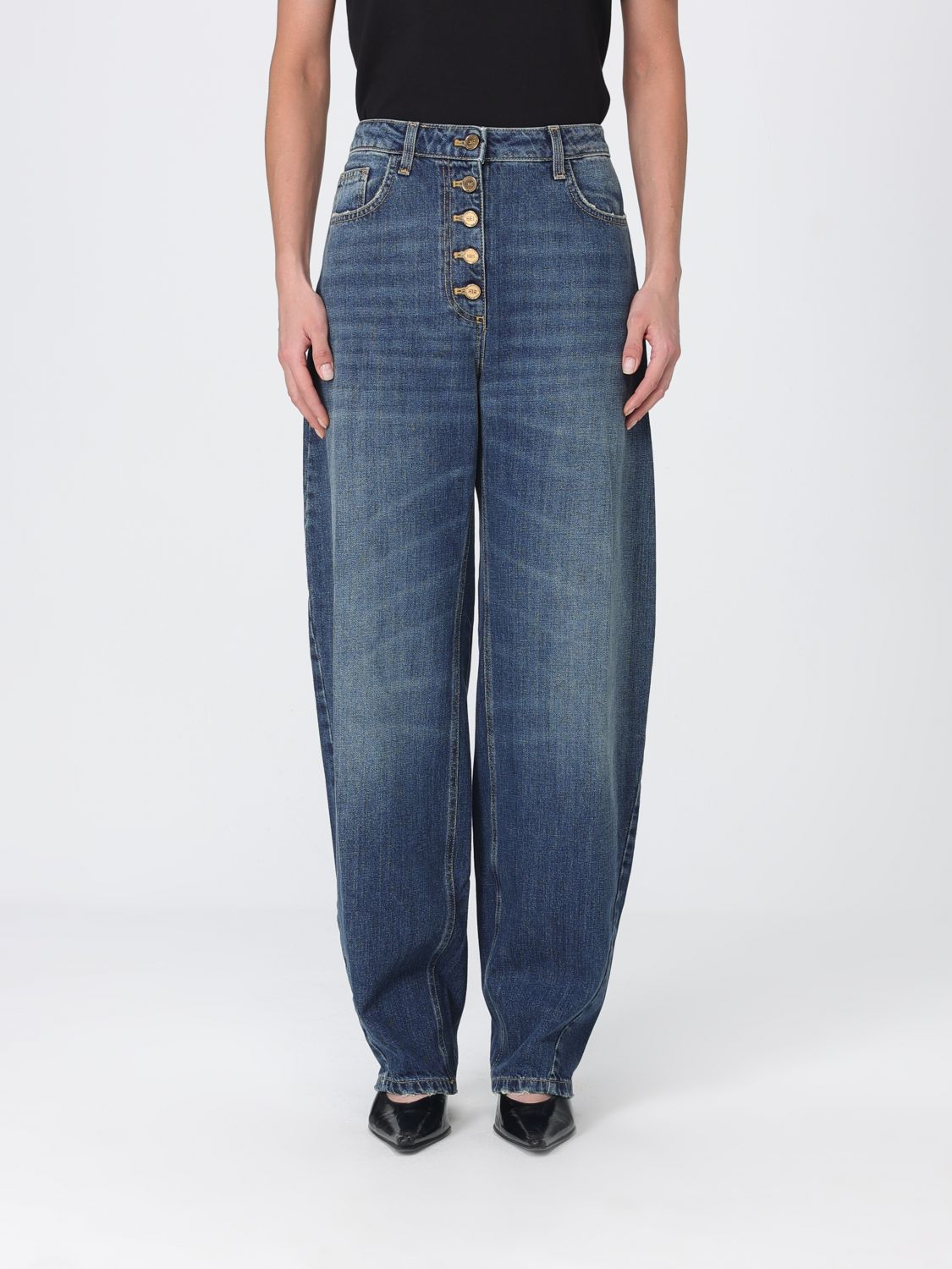ELISABETTA FRANCHI Jeans Woman color Blue