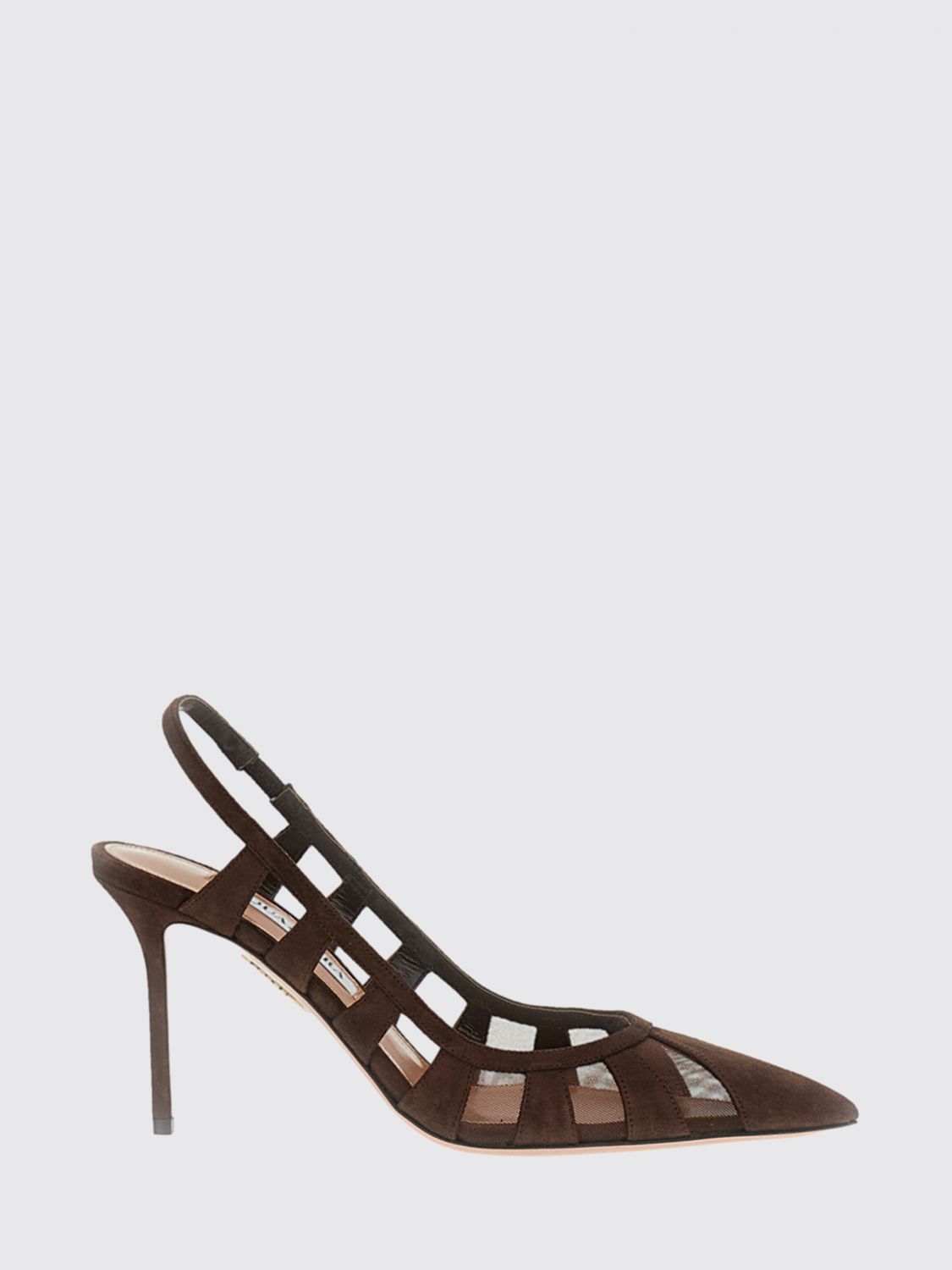 AQUAZZURA Scarpe Con Tacco Donna colore Marrone